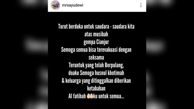 Instagram/mrsayudewi