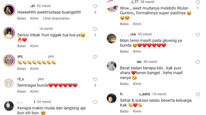 Instagram/yunishara36