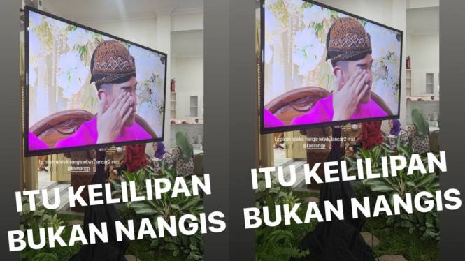 Momen Haru Saat Siraman, Kaesang Pangarep Malah Ngegas: Itu Kelilipan