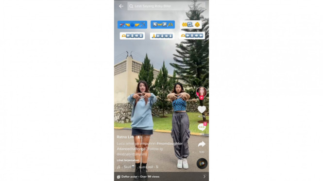 Tangkap layar TikTok 