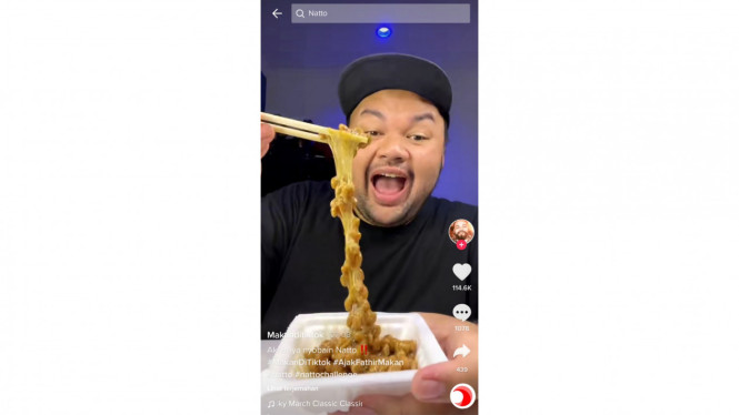 Tangkap layar TikTok 