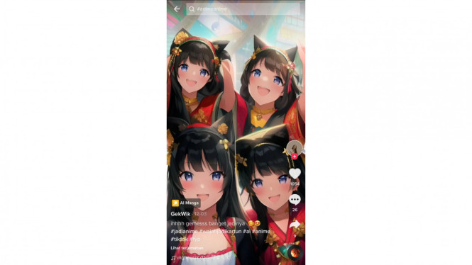 Tangkap layar TikTok 