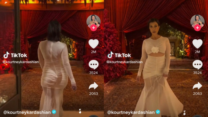 TikTok/kourtneykardashian 
