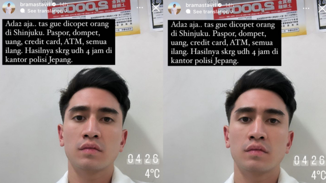 Verrel Bramasta Akting Gembel Saat Kecopetan di Jepang, Netizen: Cowok