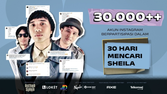 30.000 Orang Rebutan Tiket Konser Sheila On 7 dalam Program 30 Hari