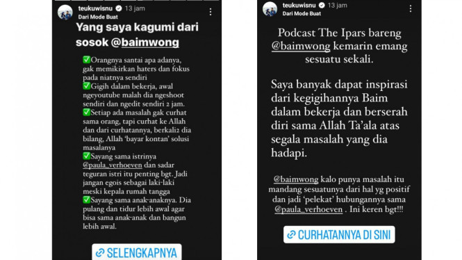 Instagram/@teukuwisnu