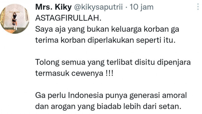 Twitter/kikysaputrii