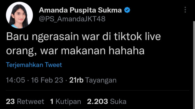 Twitter/ @PS_AmandaJKT48