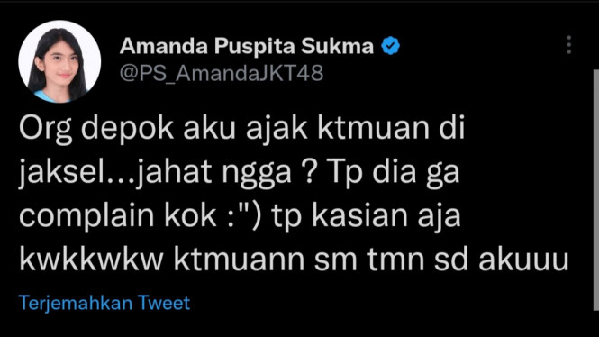 Twitter/ @PS_AmandaJKT48