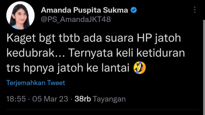 Twitter/ @PS_AmandaJKT48