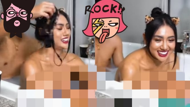 Viral Video! Meli 3GP Lepas Bra hingga Bugil di Bathtub Bareng Pria