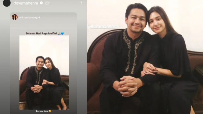 Isu Nikah Beda Agama Mikha Tambayong Dan Deva Mahenra Rayakan Idul Fitri