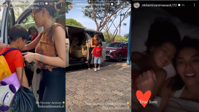 Loly Sebut Sang Adik Benci Ibunya, Nikita Mirzani Pamer Dicium Anak Bungsu