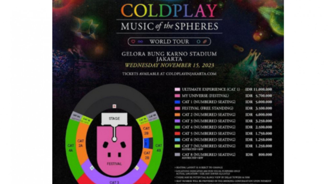 3 Tips dan Trik Cara Menikmati Konser Coldplay Tanpa Perlu Berburu War