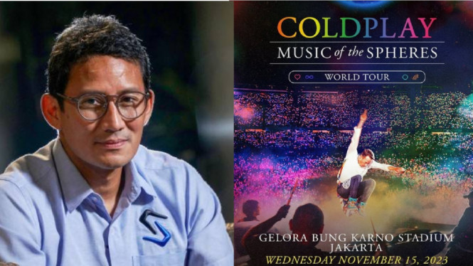 Sandiaga Uno, Coldplay