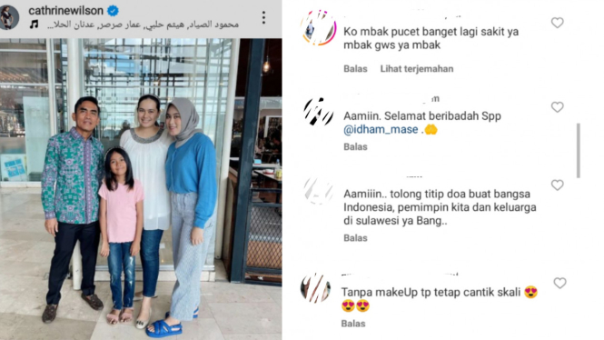 Penampilan Catherine Wilson Disorot saat Umumkan Suami Akan Berangkat Haji