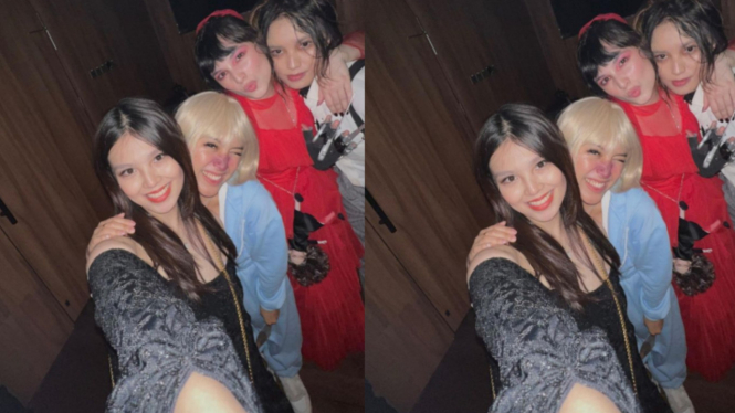 7 Potret Pesta Ulang Tahun Chelsea Islan ke-28, Bertema Gotic Cosplay