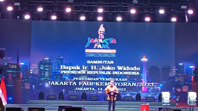 Jokowi di Jakarta Fair 2023