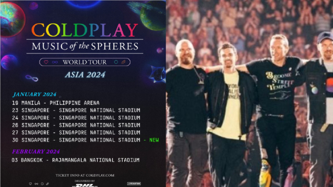 General Sale Dibuka Besok, Begini Cara War Tiket Coldplay di Singapura