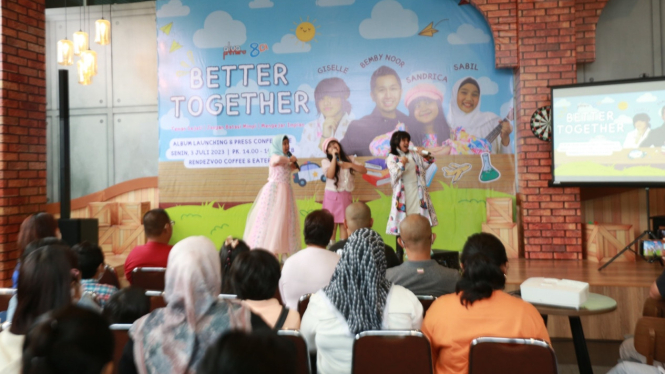 Kibarkan Lagu Anak, Giselle, Sabil dan Sandrica Luncurkan Mini Album