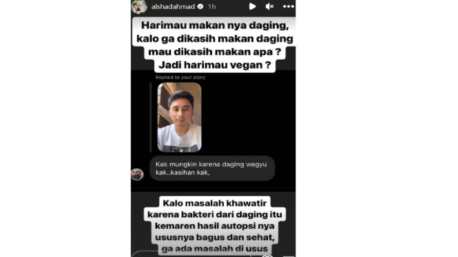 Alshad Ahmad Tak Terima Cenora Mati Disebut Gegara Diberi Daging Wagyu