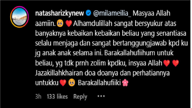 Instagram/natasharizkynew