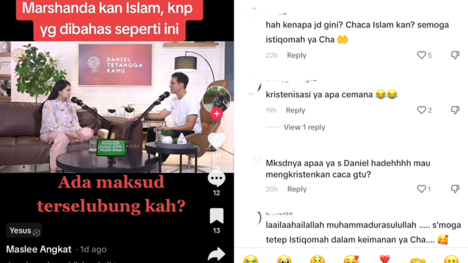 Daniel Mananta Minta Marshanda Baca Alkitab Dan Sebut Yesus Beri ...