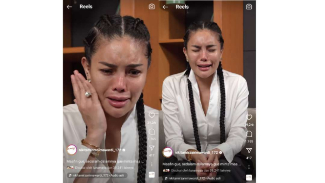 'Aku Minta Maaf' Nikita Mirzani Ngaku Menyesal hingga Nangis, Kenapa?