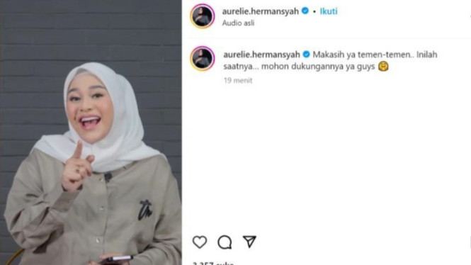 Instagram/Aurelie.hermansyah
