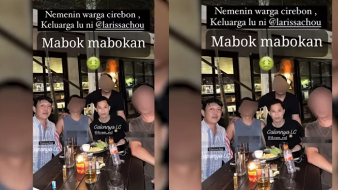 Foto Suami Larissa Chou Mabuk Tersebar, Netizen Nyinyir: Aura Mukanya Egois