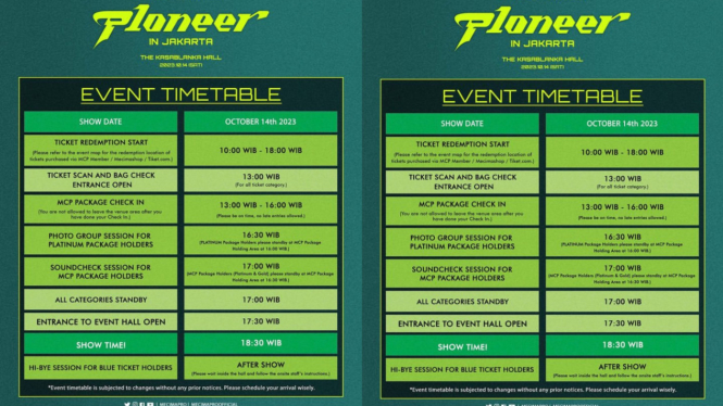 P1ece Harus Tahu! Ini Rundown Konser P1HARMONY di Jakarta 2023