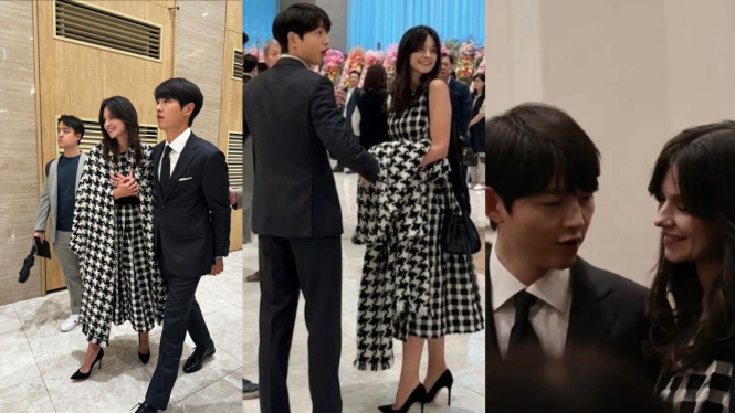 Adik Menikah, Song Joong Ki dan Istri Kondangan Bareng di Korea Selatan