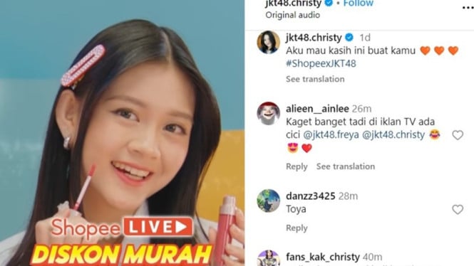 Instagram/jkt48.christy 