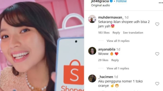 Instagram/jkt48gracia 