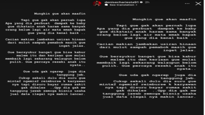 Instagram/denisechariesta31