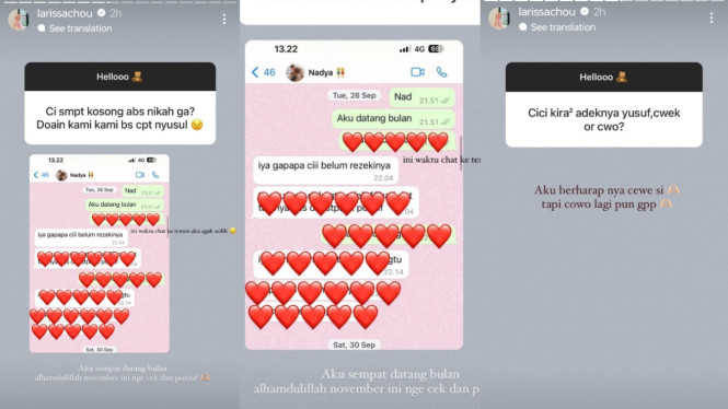 Instagram/larissachou