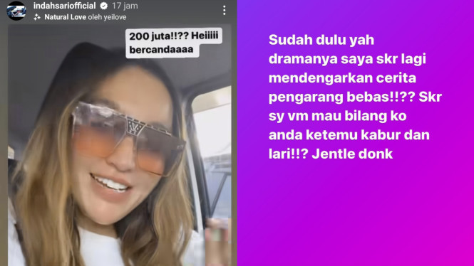 Instagram/indahsariofficial