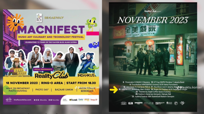 Jadwal Konser Gratis Jabodetabek 17-19 November 2023, Galau Bareng