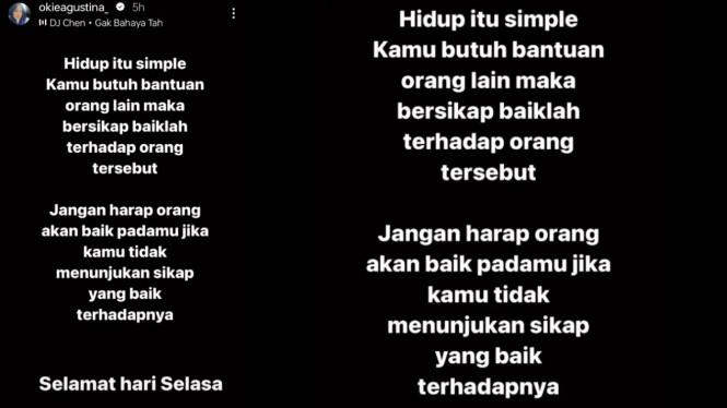 Instagram/okieagustina_ 