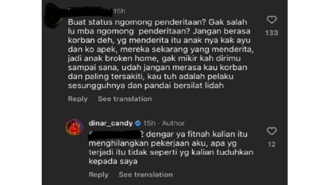 Disemprot Netizen Usai Singgung Penderitaan, Dinar Candy: Tidak Seperti