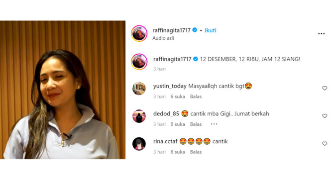 Instagram/ @raffinagita1717