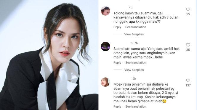 Instagram Raisa Digeruduk Netizen Usai Perusahaan Hamish Daud Diduga