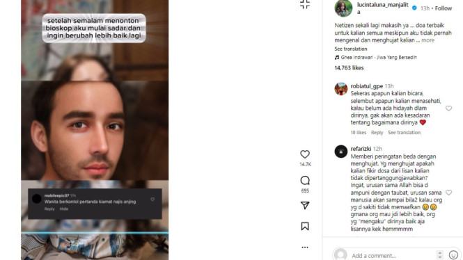 Instagram @lucintaluna_manjalita