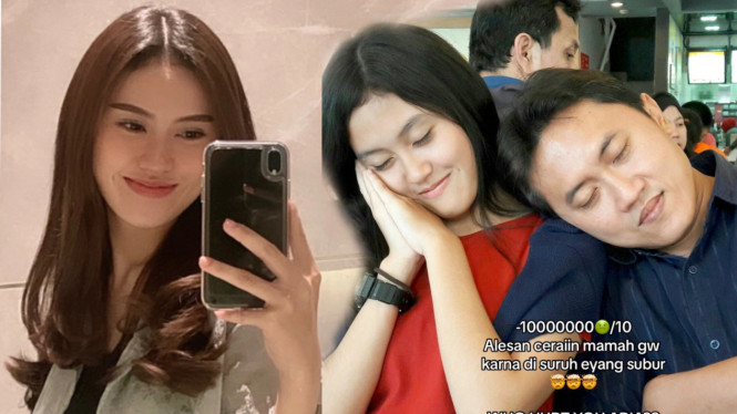 Kolase IntipSeleb/ TikTok @deriskaalmira