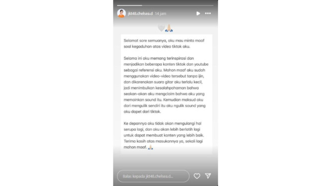 Instagram @jkt48.chelsea.d