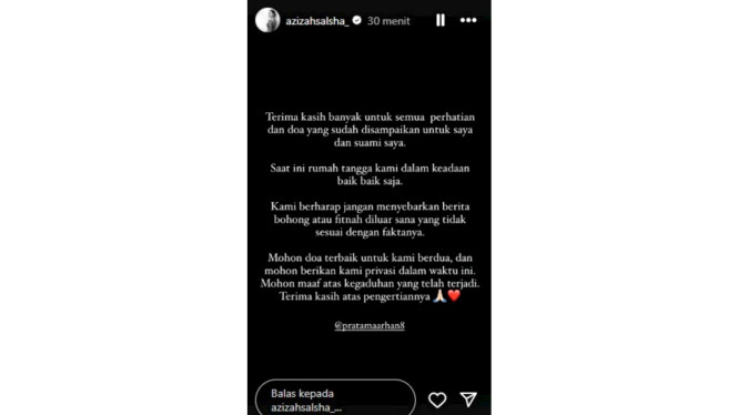 Instagram/ @azizahsalsha_