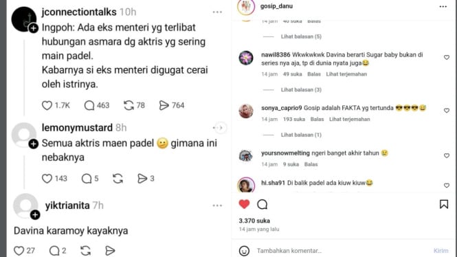 Instagram/ @gosip_danu