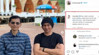 Geger, Klarifikasi Via Vallen Terkait Obat Covid-19 di Instagram Anji