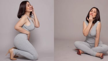 Potret Nungging Tante Ernie, Netizen: Bikin Celana Dobrak Aja Tan!