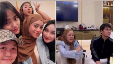 Nongkrong Bareng Fuji, Thariq, & Kiky Saputri Cs, Cara Duduk Lesti Kejora Dihujat: Gak Sopan?